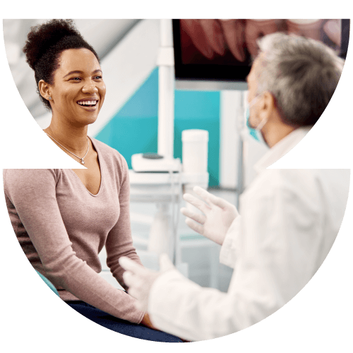 dentist with patient